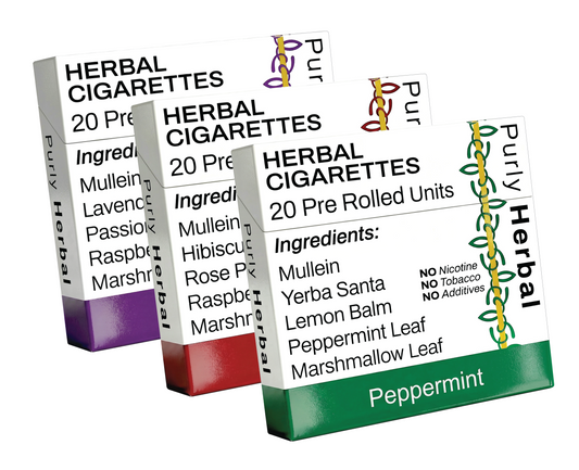 Lavender, Rose & Peppermint Herbal Cigarettes