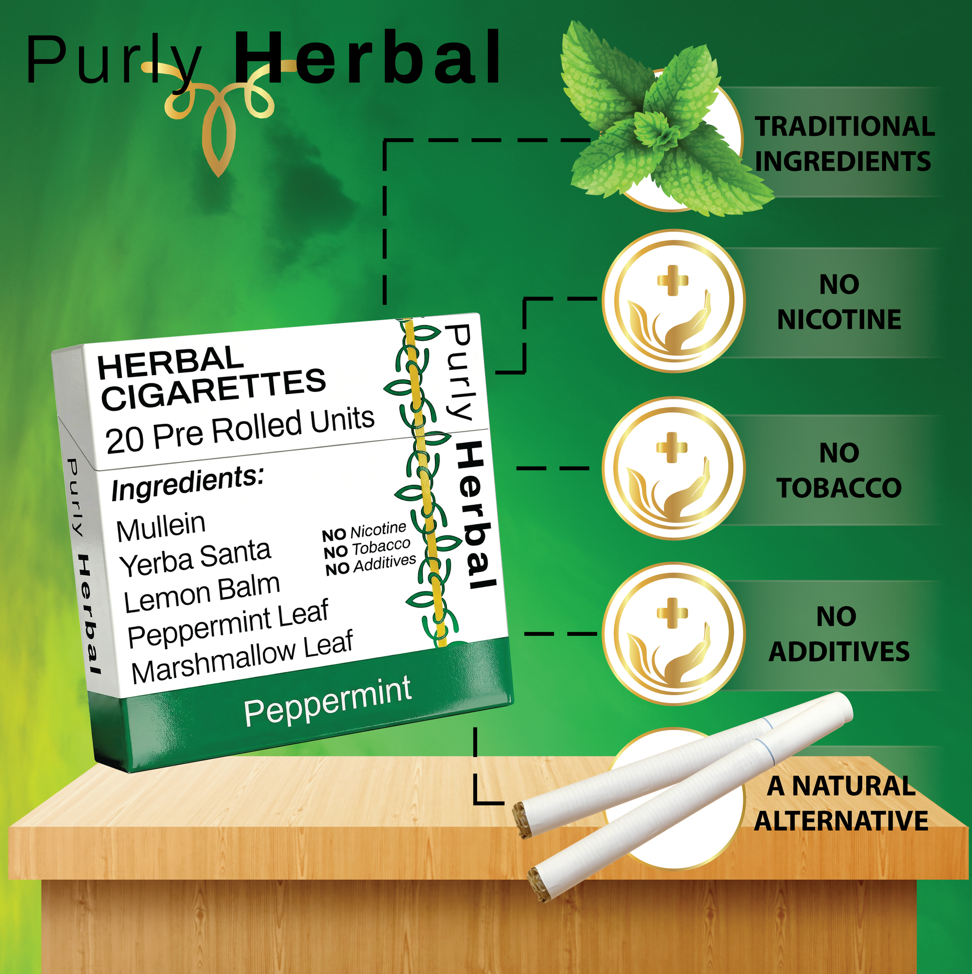 Peppermint Herbal Cigarettes Purly Herbal Cigarettes Peppermint Herbal Cigarettes Purly Herbal Cigarettes